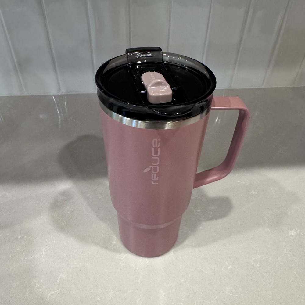 Pink Reduce Travel Mug